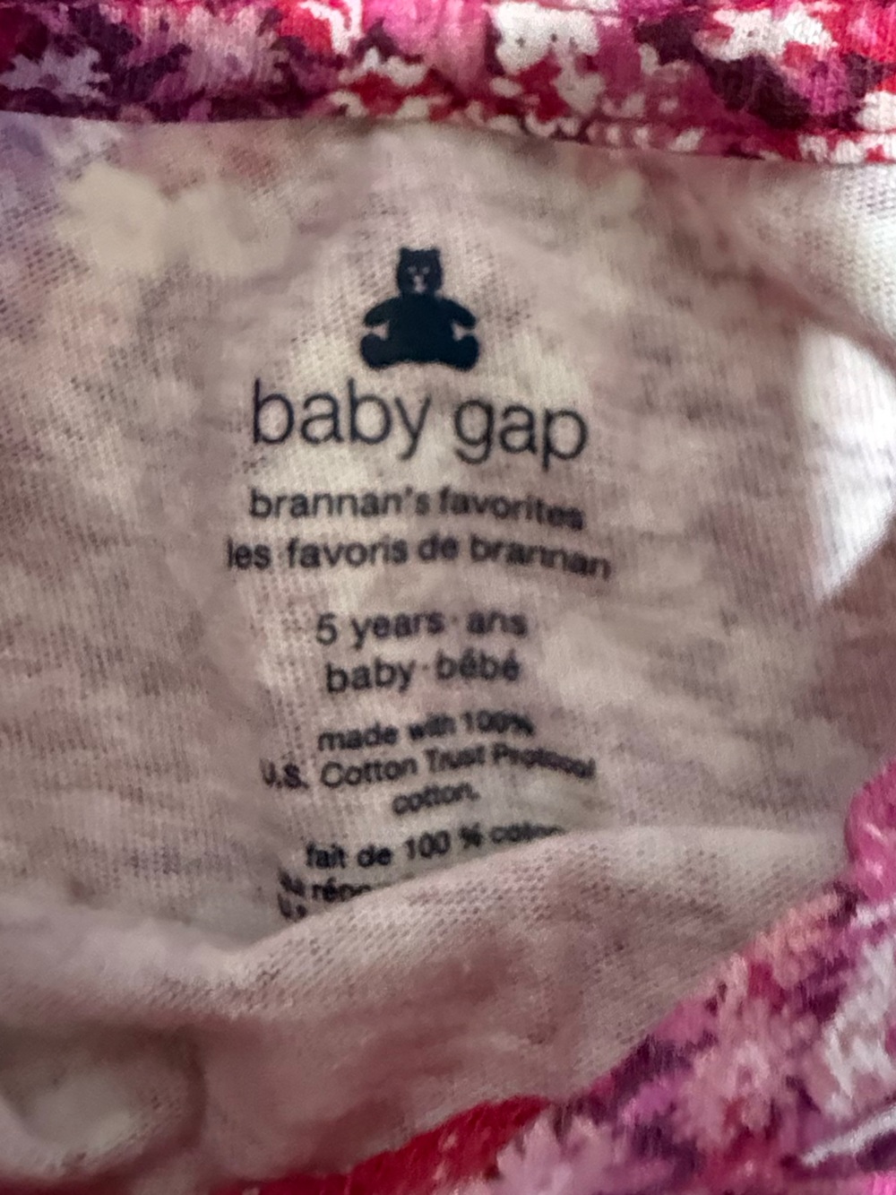 Gap 5T Girls Pink Top Bundle | Floral, Cookie Monster & Knit Cardigan - Picture 7 of 12